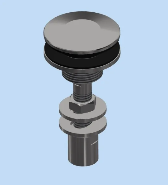 Нержавеющая сталь AISI 304, SS (Матовый хром), шарнирный, 14